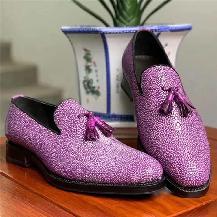 秾福稀有皮高端男鞋定制#8060