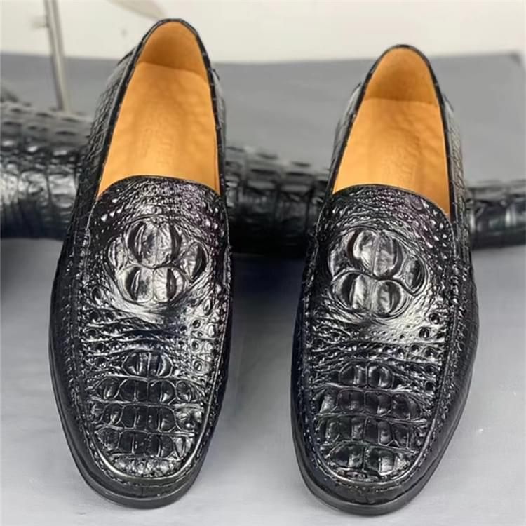 秾福稀有皮高端男鞋定制#8005