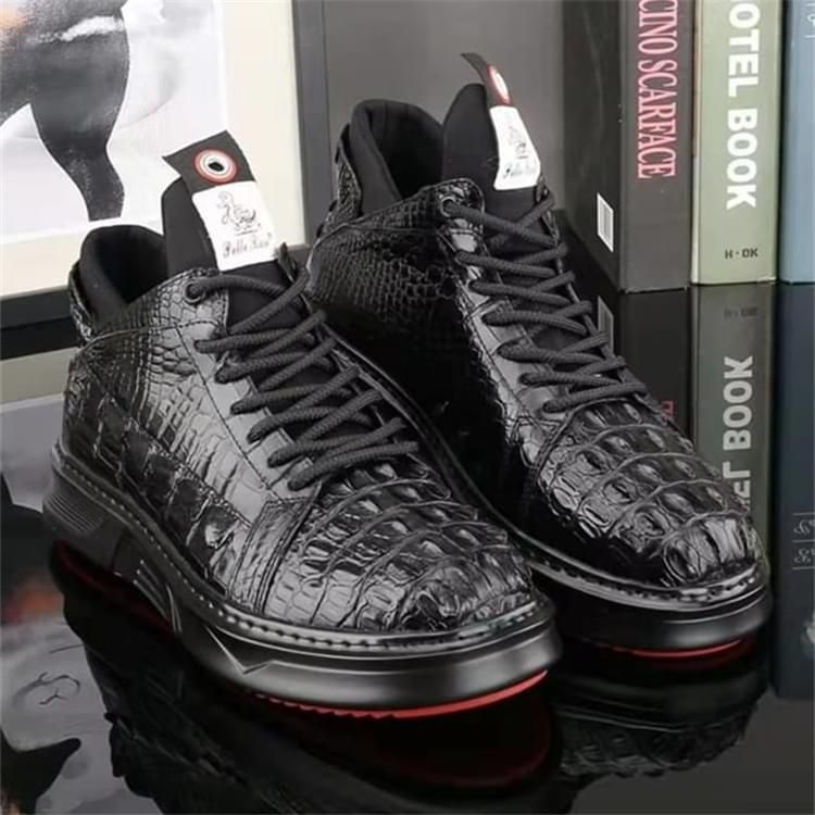 秾福稀有皮高端男鞋定制#8007