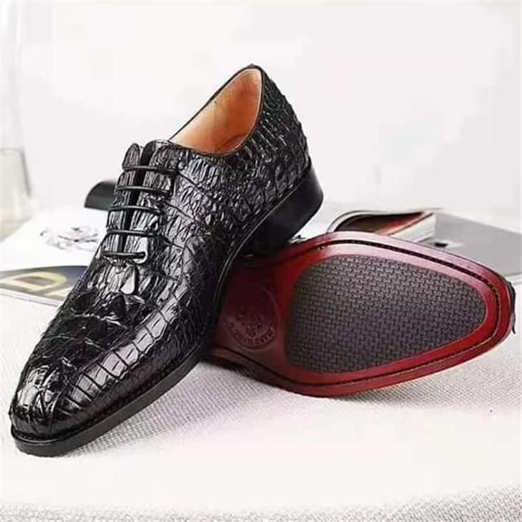 秾福稀有皮高端男鞋定制#8010