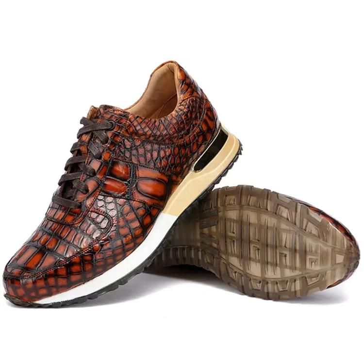 秾福稀有皮高端男鞋定制#8016