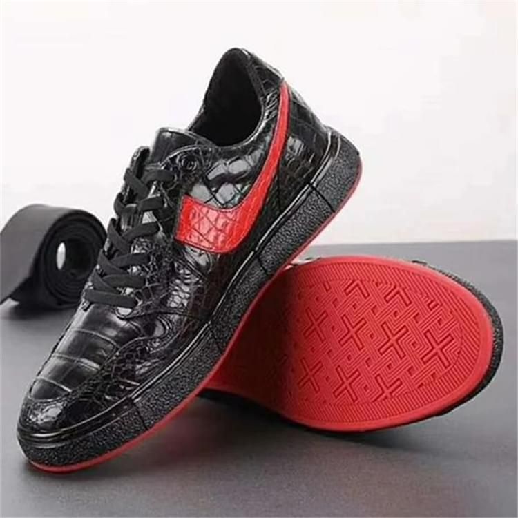 秾福稀有皮高端男鞋定制#8021