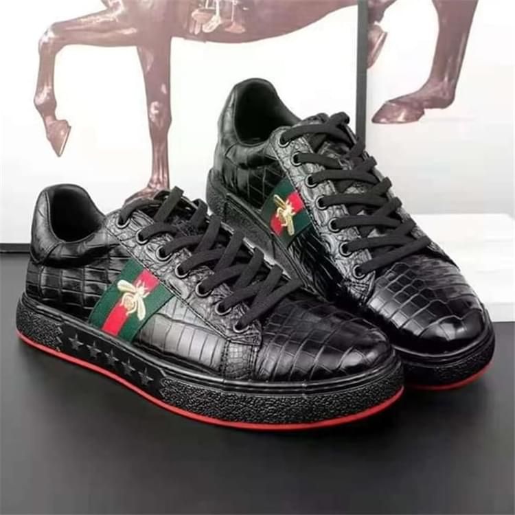 秾福稀有皮高端男鞋定制#8025