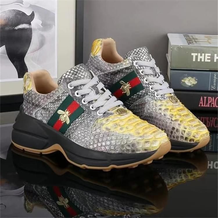 秾福稀有皮高端男鞋定制#8035