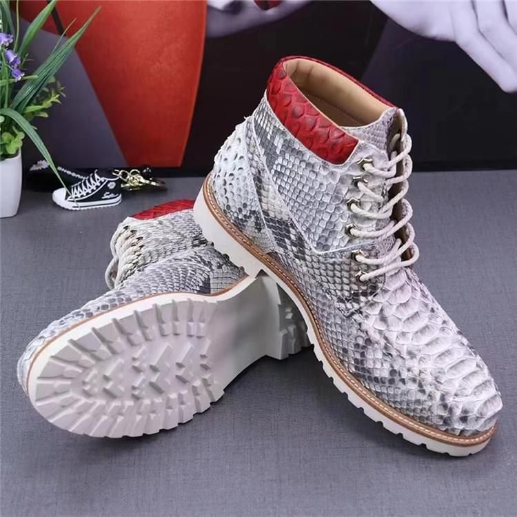 秾福稀有皮高端男鞋定制#8036