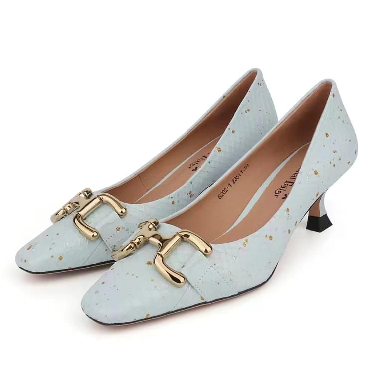 秾福稀有皮高端女鞋定制#8040