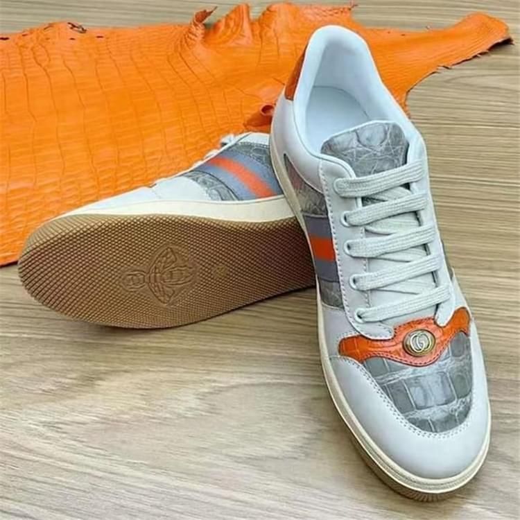 秾福稀有皮高端男鞋定制#8044