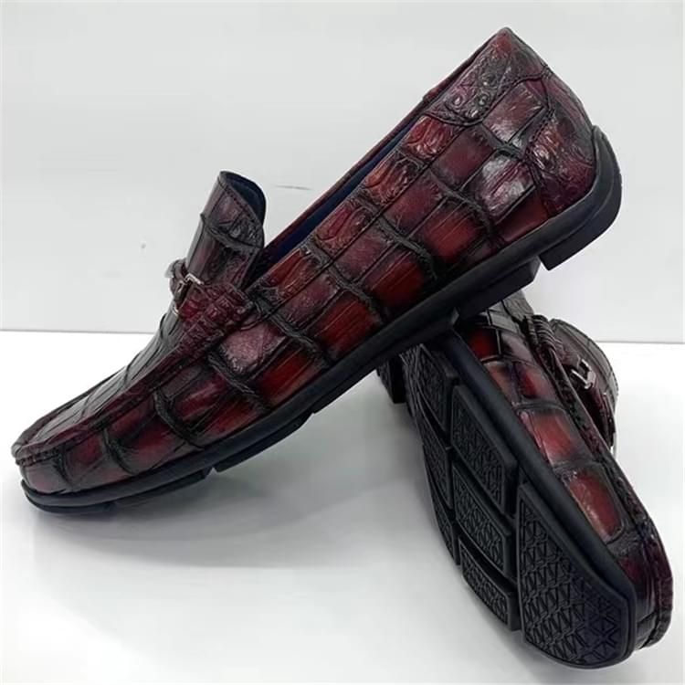 秾福稀有皮高端男鞋定制#8048