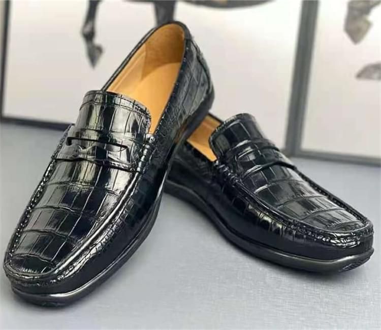 秾福稀有皮高端男鞋定制#8050