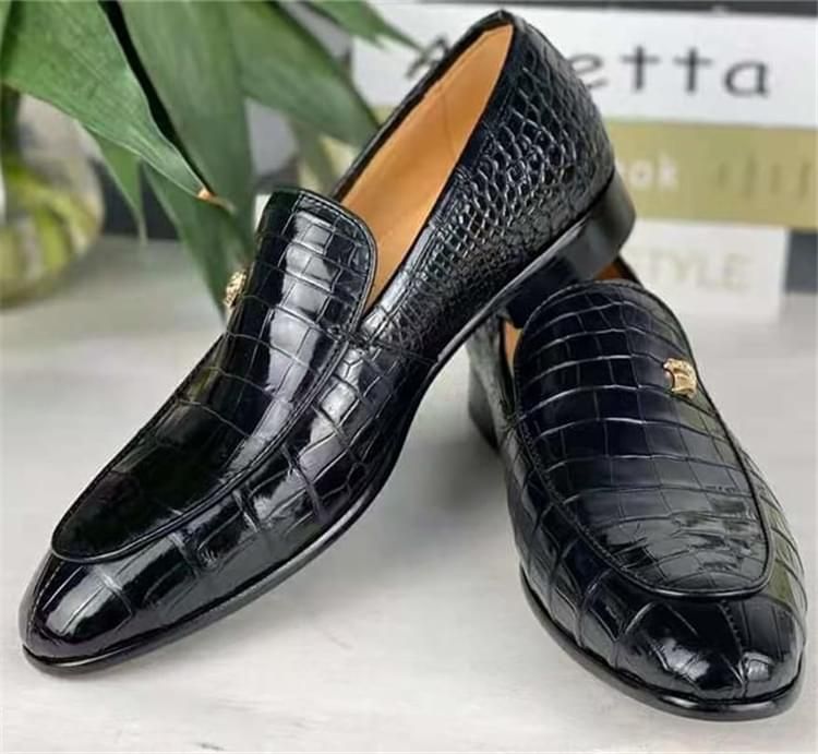 秾福稀有皮高端男鞋定制#8055