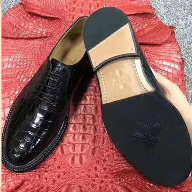 秾福稀有皮高端男鞋定制#8063