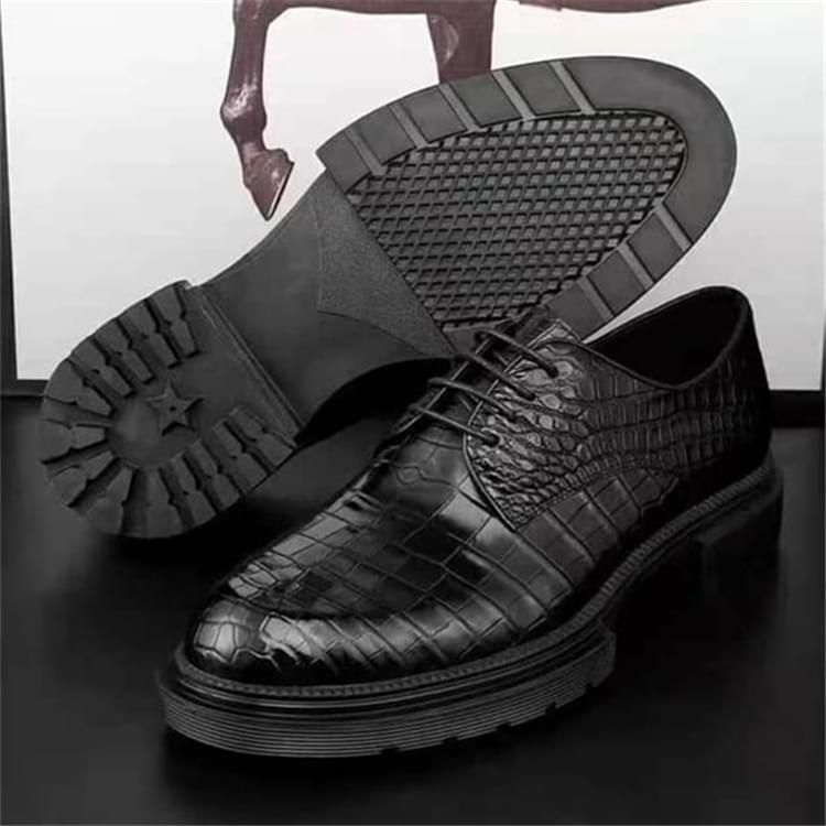 秾福稀有皮高端男鞋定制#8064