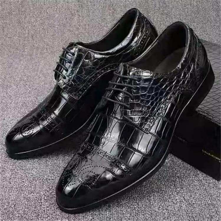 秾福稀有皮高端男鞋定制#8065