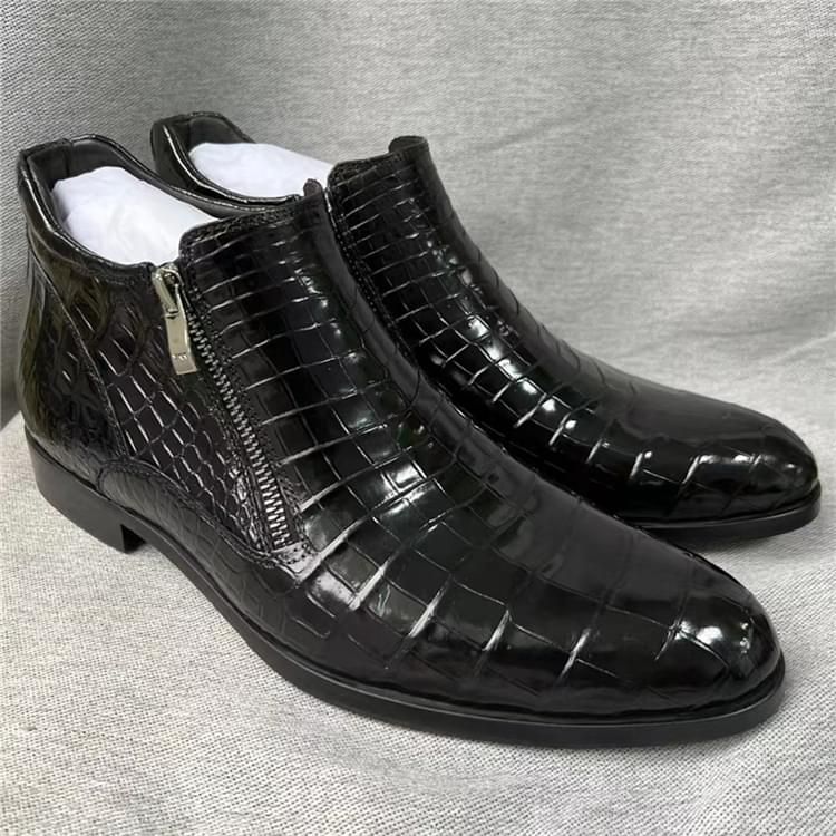 秾福稀有皮高端男鞋定制#8071