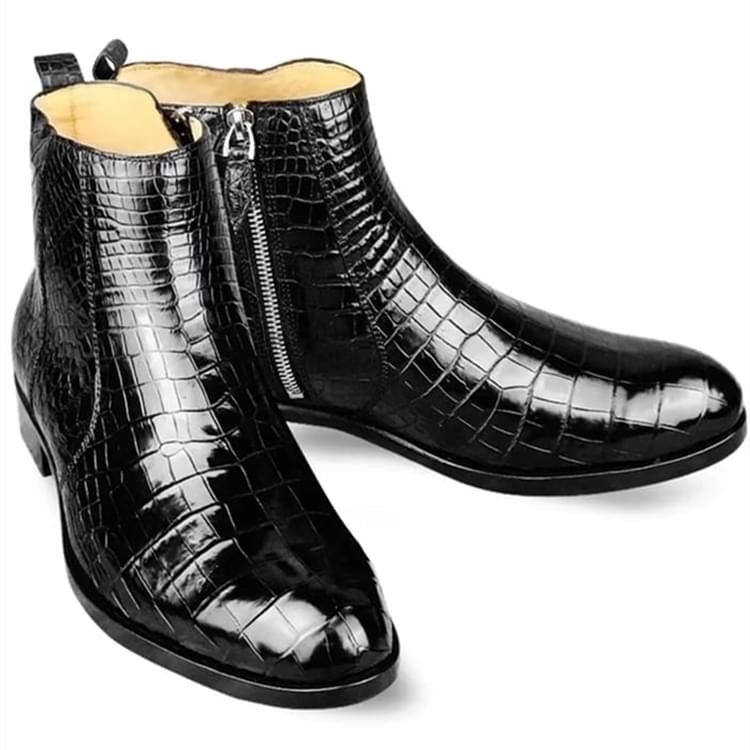 秾福稀有皮高端男鞋定制#8073