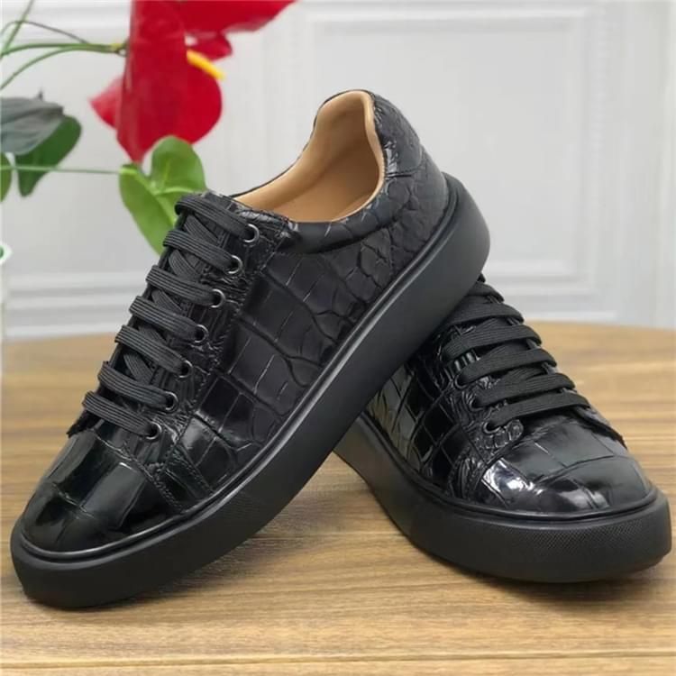 秾福稀有皮高端男鞋定制#8077