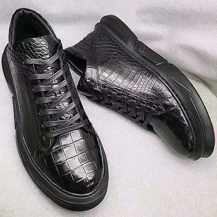 秾福稀有皮高端男鞋定制#8078