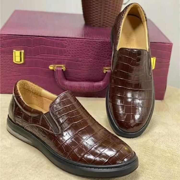 秾福稀有皮高端男鞋定制#8079