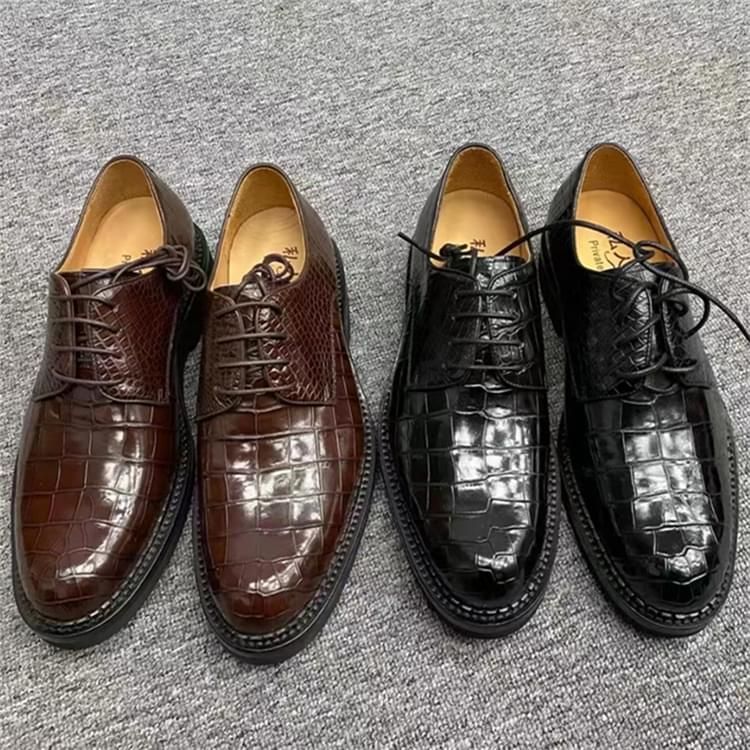 秾福稀有皮高端男鞋定制#8085