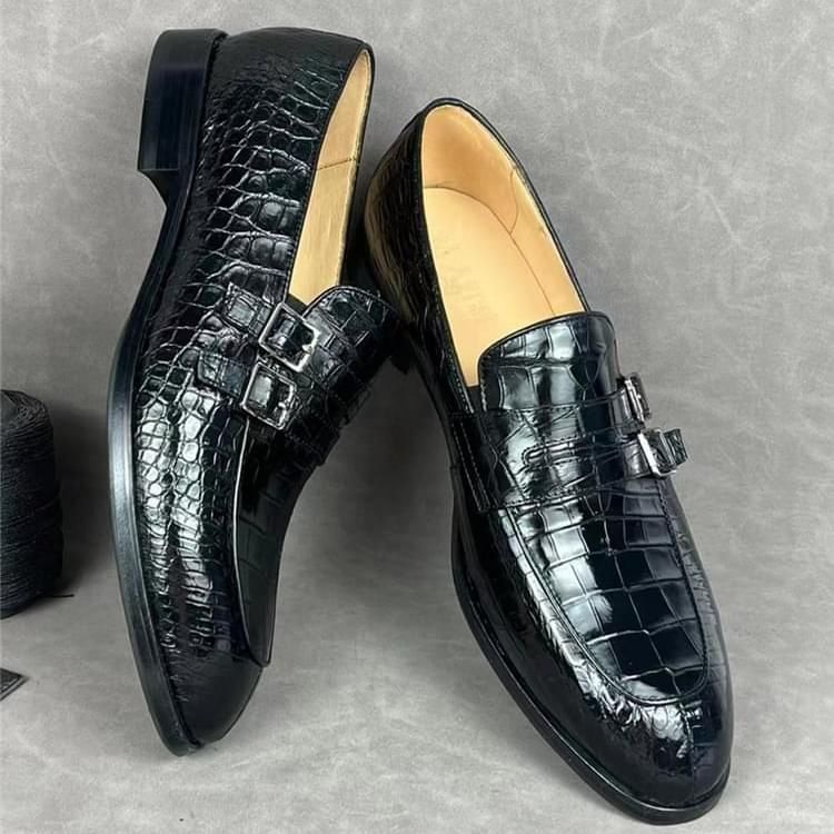 秾福稀有皮高端男鞋定制#8057