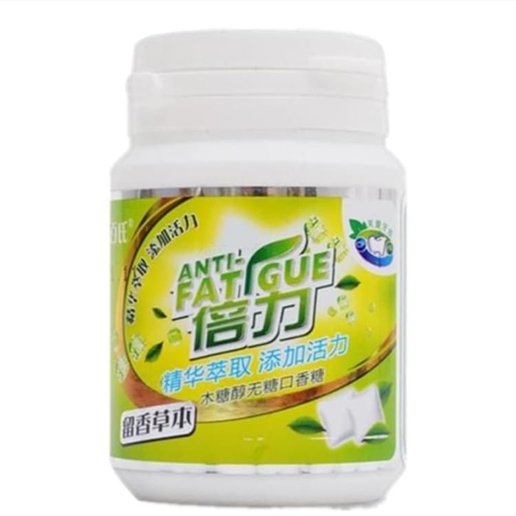 康百氏木糖醇無糖口香糖-倍力留香草本