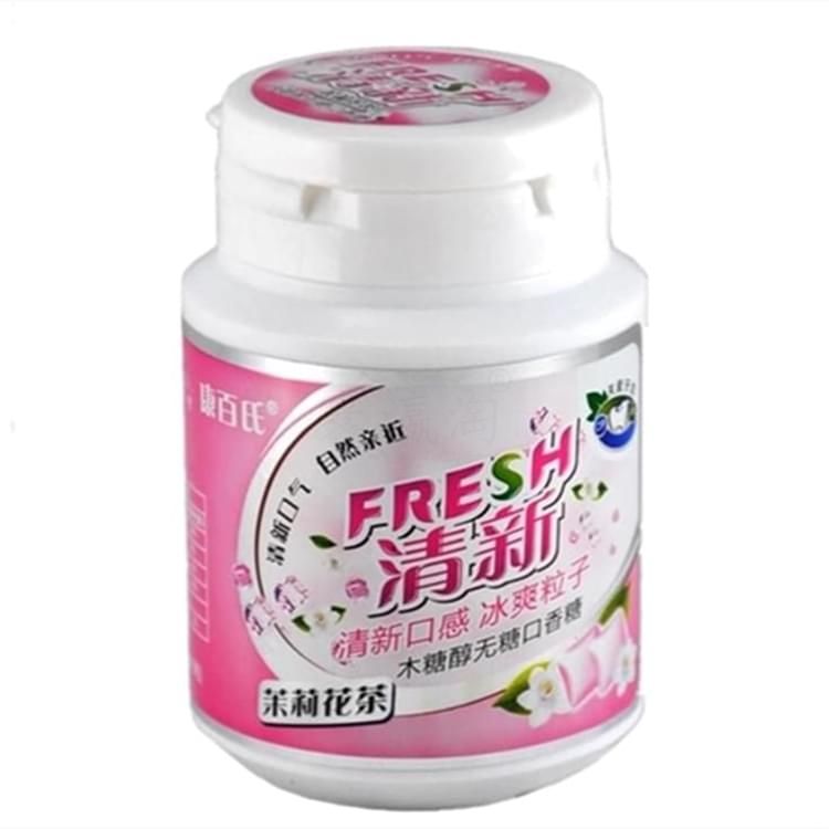 康百氏木糖醇無糖口香糖-清新茉莉花茶（蒜你狠）