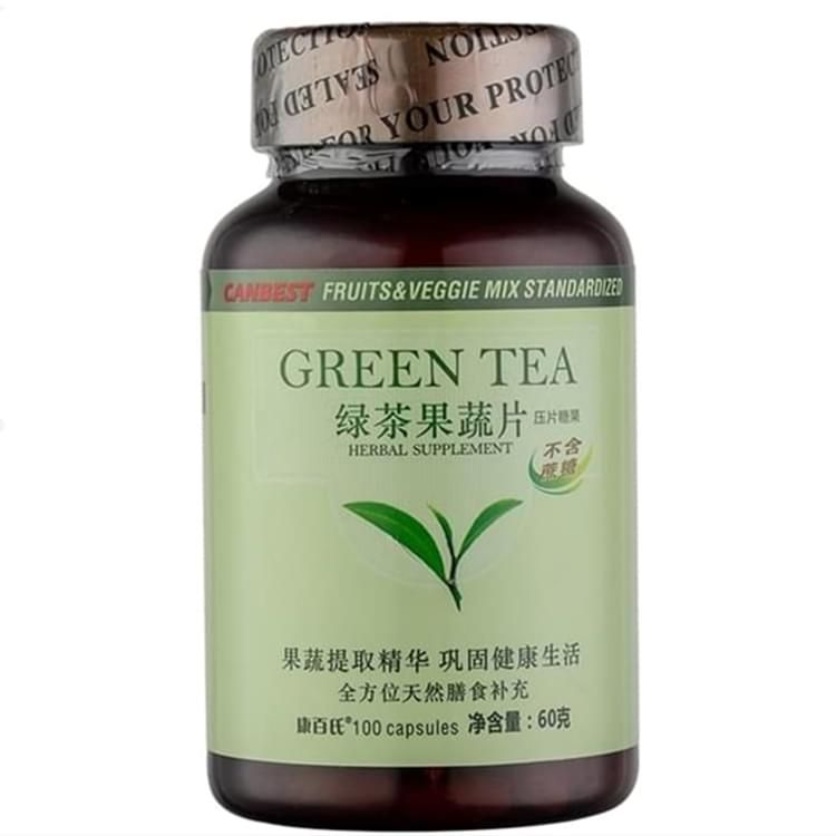 康百氏綠茶果蔬片